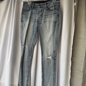Buckle Light Blue Distressed Skinny Jeans